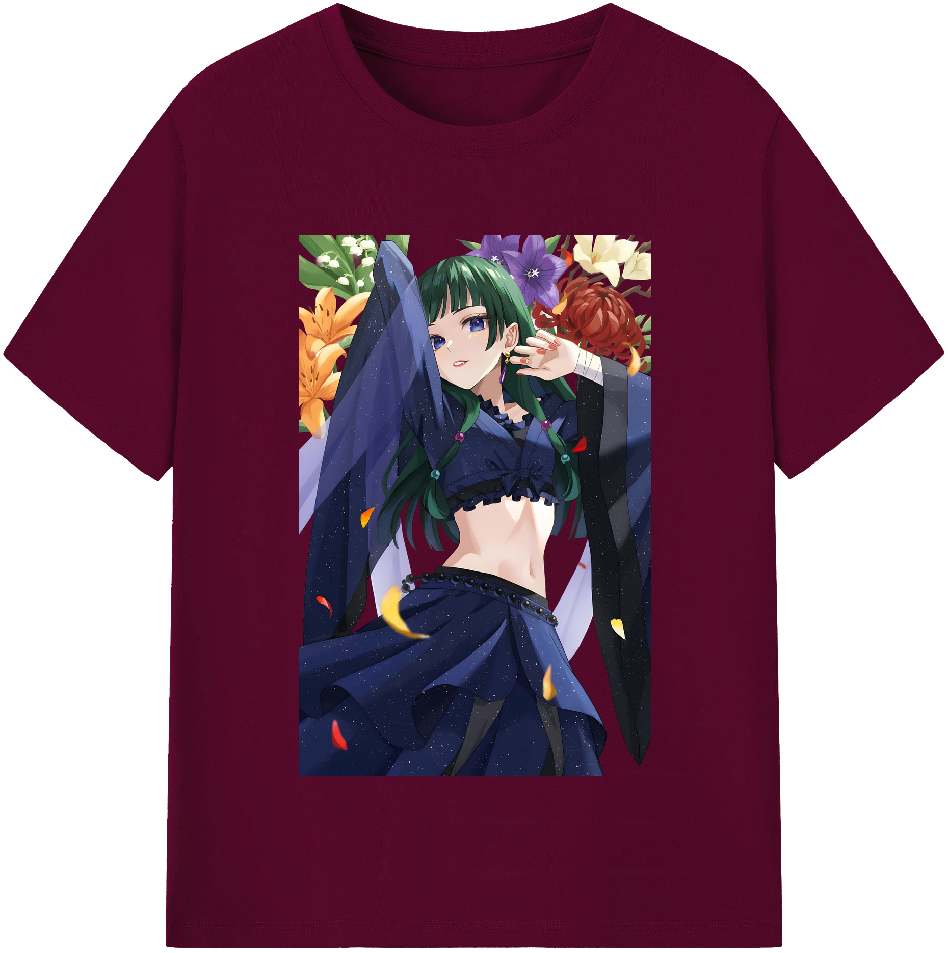 （画像用） 薬屋のひとりごと The Apothecary Diaries レディースカジュアルプリントTシャツ（綿100％）